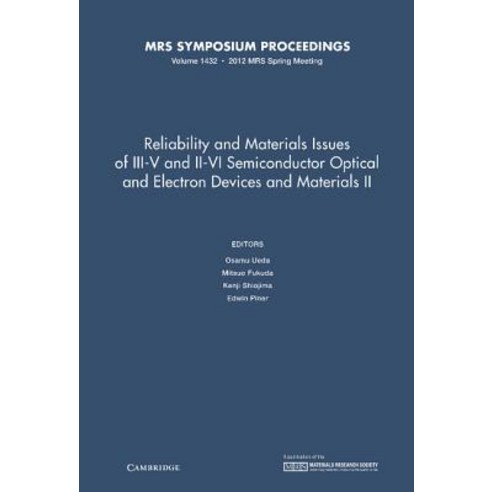 Reliability and Materials Issues of III-V and II-VI Semiconductor Optical and Electron Devices and Mat..., Materials Research Society