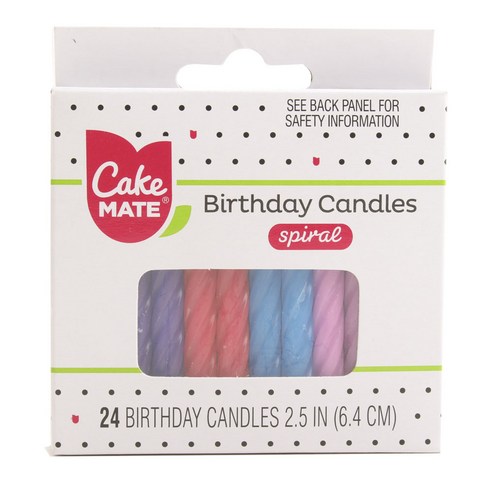 케이크메이트 생일초, Spiral, 24개입