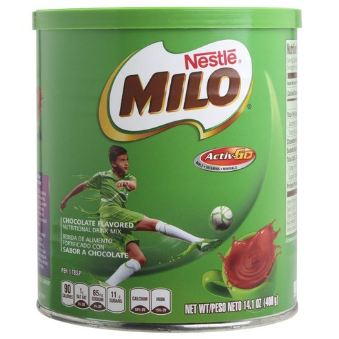 Nestle 밀로 초콜릿 드링크 믹스, 400g, 1개