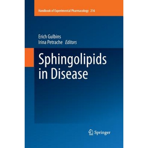 Sphingolipids in Disease Paperback, Springer