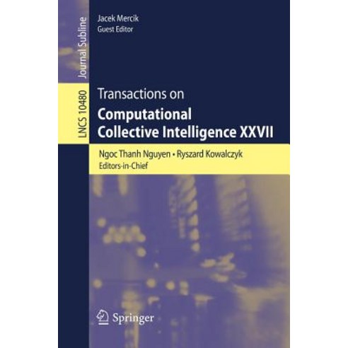 Transactions on Computational Collective Intelligence XXVII Paperback, Springer