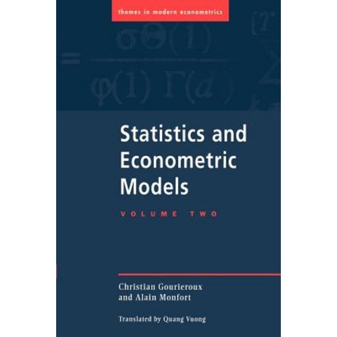 Statistics and Econometric Models Paperback, Cambridge University Press