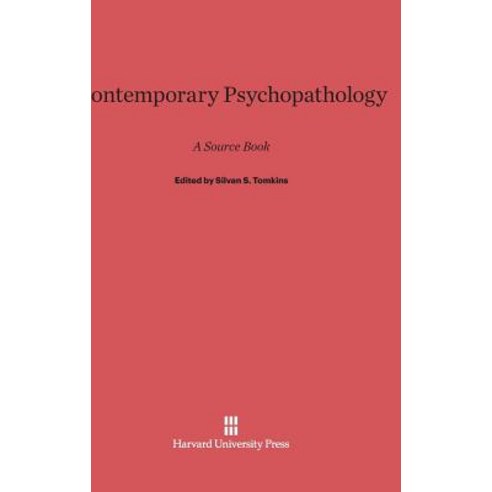 Contemporary Psychopathology Hardcover, Harvard University Press