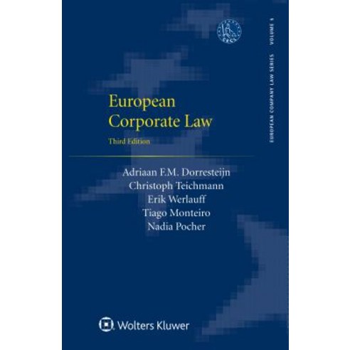 European Corporate Law Hardcover, Kluwer Law International