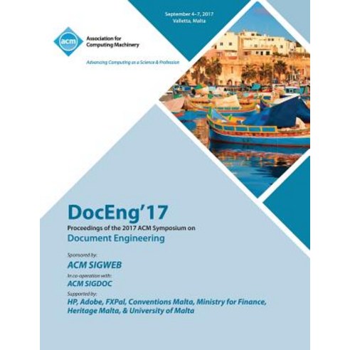 Doceng ''17: ACM Symposium on Document Engineering 2017 Paperback