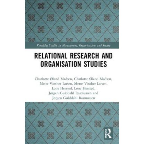 Relational Research and Organisation Studies Hardcover, Routledge - 최저가 ...