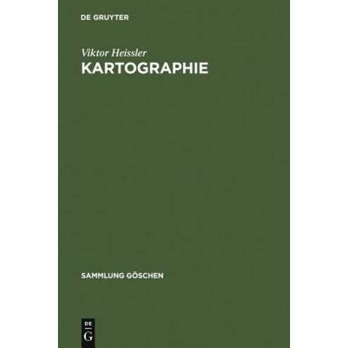 Kartographie Hardcover, de Gruyter