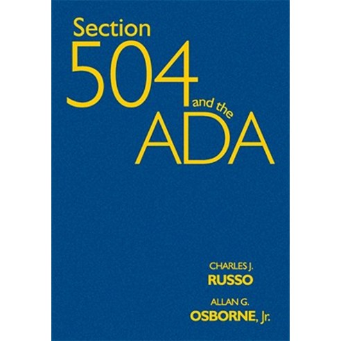 Section 504 and the ADA Paperback, Corwin Publishers