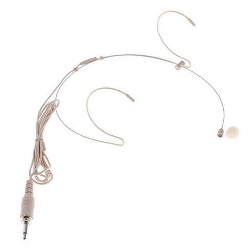 velton 초슬림헤드마이크 살색마이크 3핀 3.5파이 무선마이크 공연마이크, 03. 3.5파이 초슬림마이크 VTM-006 양쪽 귀