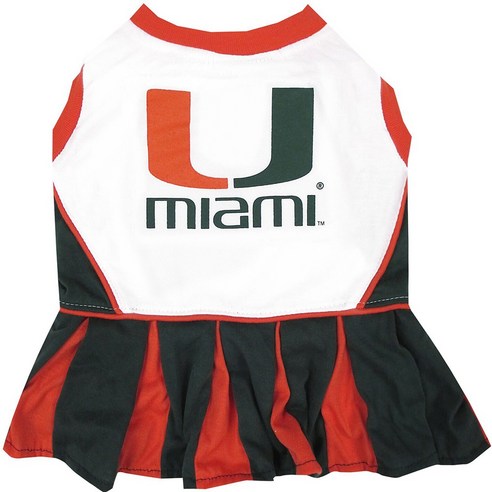 도기네이션 치어리더 애견 드레스, Miami Hurricanes