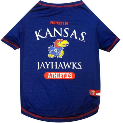 도기네이션 애견 티 셔츠, Kansas Jayhawks