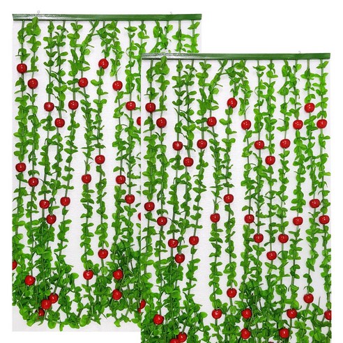 무/풀발모음_(90X185cm)_현관문발-과일있음_과일발 비즈발 창문발 현관발