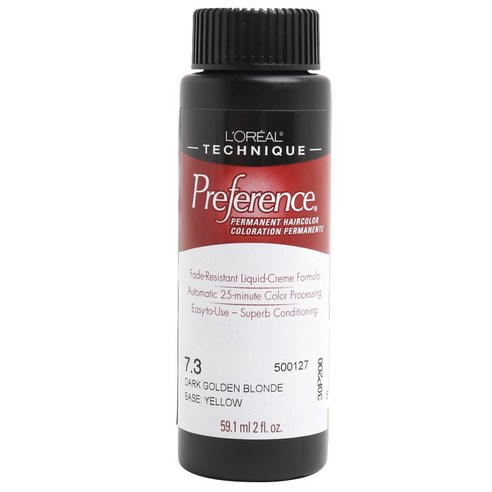로레알 프리퍼런스 퍼머넌트 헤어컬러 59.1ml, 7.3 Dark Goldne Blonde, 1개