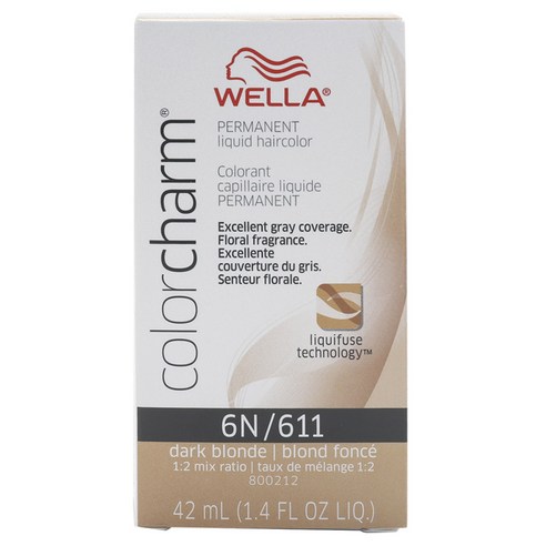 웰라 컬러참 퍼머넌트 리퀴드 헤어컬러 42ml, Dark Blonde, 1개