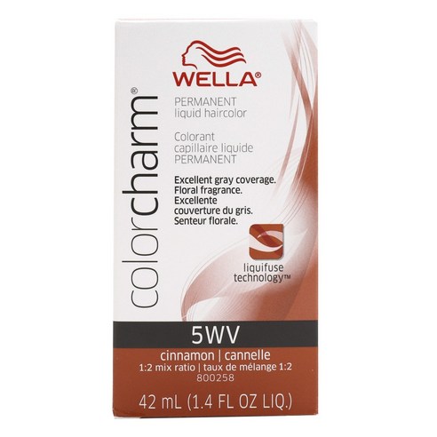웰라 컬러참 퍼머넌트 리퀴드 헤어컬러 42ml, 5WV Cinnamon, 1개