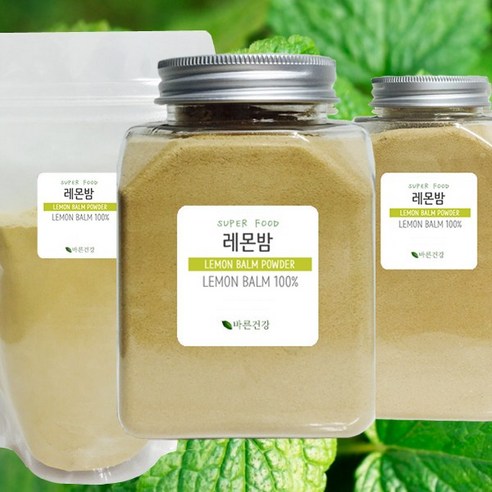 바른건강 은은한 향과 맛이 좋은 100% 진한 레몬밤 추출 분말 프리미엄, 300g, 2개, 2개, 1개입