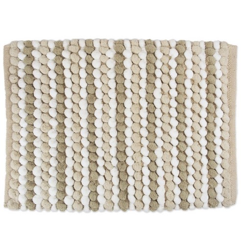 디자인임포트 청키 팝콘 배스 러그 스트라이프, Beige