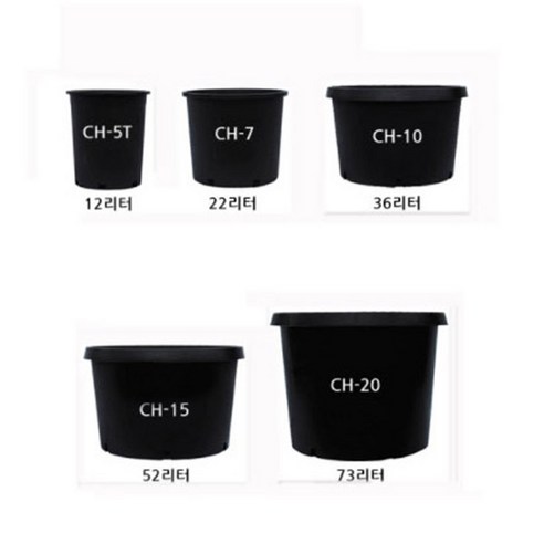 화분백화점 플라스틱대형화분 수목재배용 컨테이너, 제품명