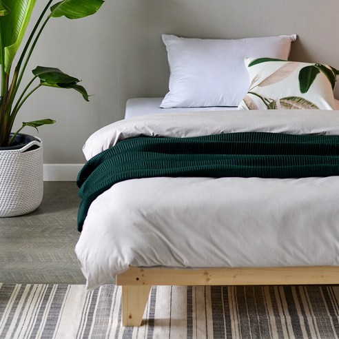 가성비, 디자인, 실용성을 모두 갖춘 아씨방가구 원목마루 평상형침대 프레임SS!