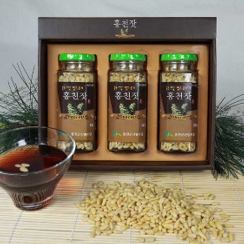 [홍천잣] [홍천군산림조합] 좋은땅 맑은공기 150gx3병, 1박스, 상세 설명 참조