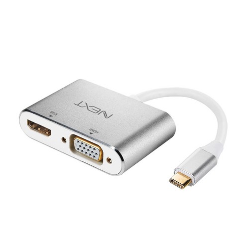 이지넷유비쿼터스 TYPE-C to HDMI VGA 콤보 컨버터 NEXT 2252TCHV