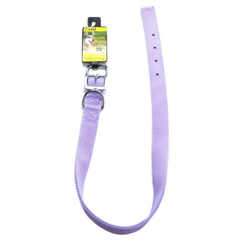 보스펫 더블 나일론 칼라 엑스트라 스트롱 애견 목줄, Neon Purple, 1개