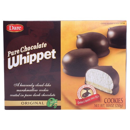 데어 퓨어 초콜릿 휘펫 쿠키 오리지널, 250g, 1개