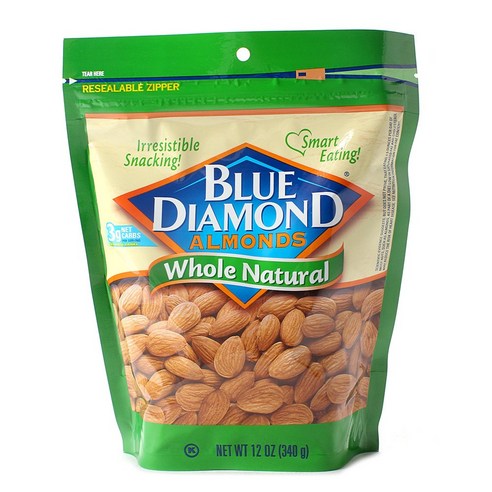 블루다이아몬드 아몬드, Whole Natural, 340g