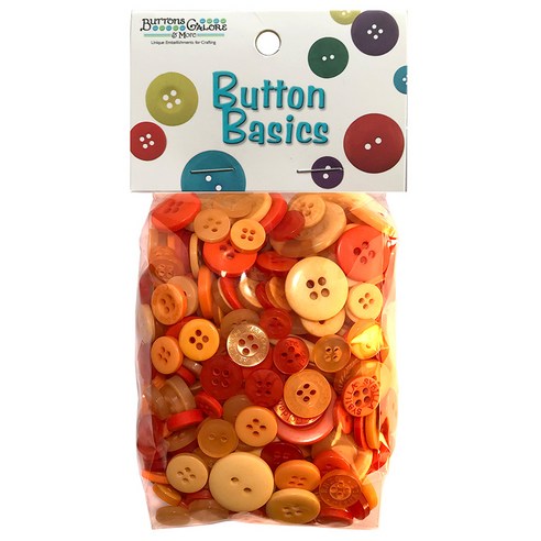 버튼갤로어 베이직 컬러풀 크래프트 버튼 단추 155.9g, Spice, 1개