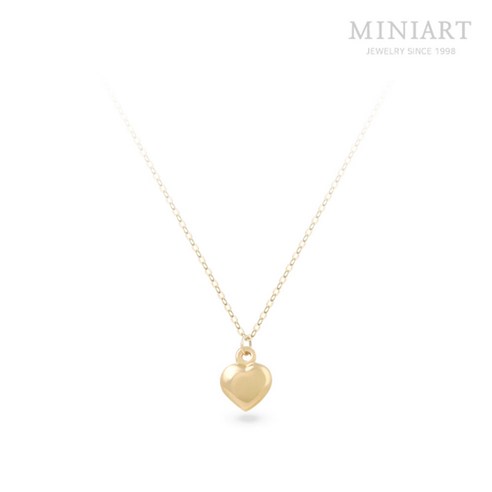 14K 골드 정품 하트통통 목걸이