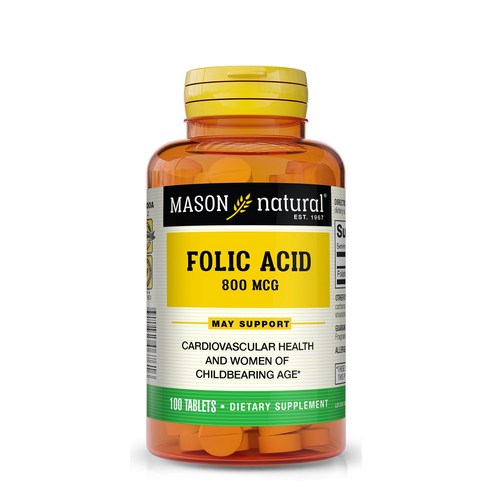 매이슨네츄럴스 엽산 800mcg 타블렛 글루텐 프리, 3개, 100정 Best Top5