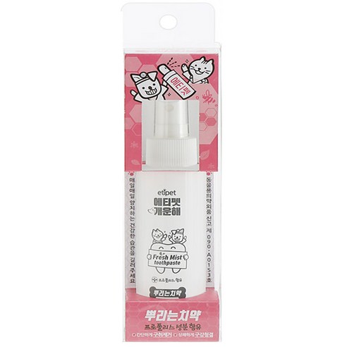 에티펫 개운해 뿌리는 치약100ml, 100ml, 2개