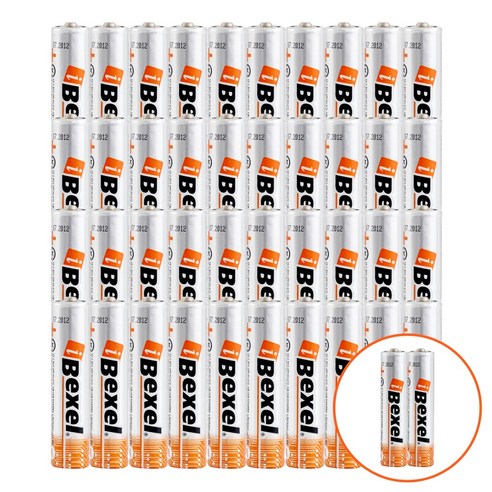 벡셀 알카라인 벌크 건전지 AAA 40알+2알, 1개