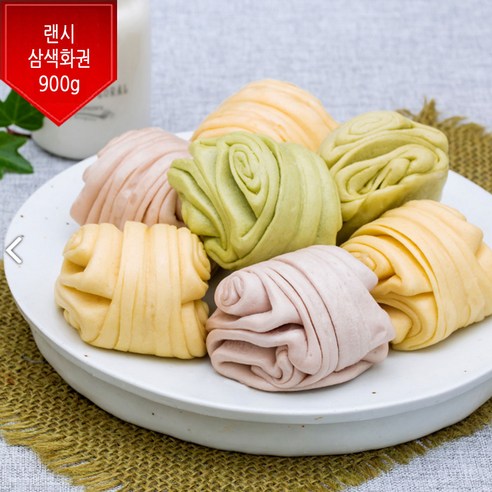 랜시푸드 랜시 삼색꽃빵(삼색화권) 900g (낱개30개)