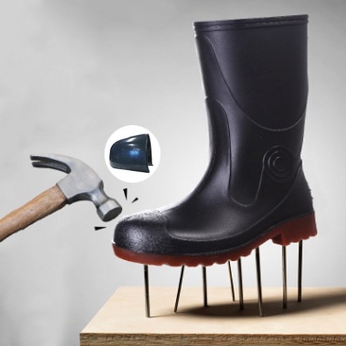 프리툴바 낚시장화 안전장화, 블랙, M