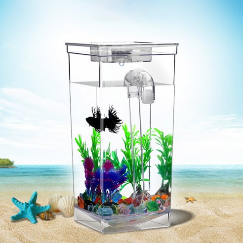 석코리아 LED 싸이펀 미니어항세트 어항, 1세트 
관상어 용품