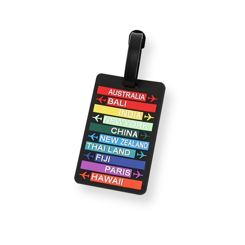 트래블킨 PVC 캐리어 네임택 (세계여행)
