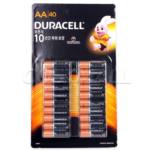 듀라셀 건전지 AA, 40개입, 1개