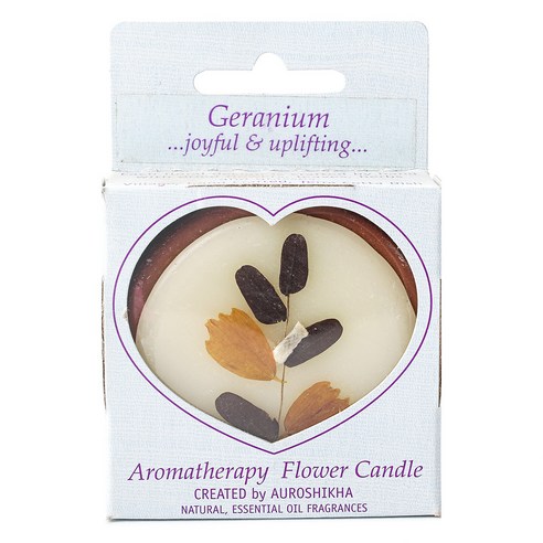 오로시카 아로마테라피 플라워 컵캔들, Geranium, M