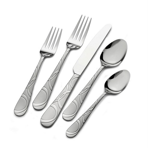 인터네셔널 양식커트러리 5종 세트 4개입, Garland Frost, Dinner Fork + Salad Fork + Dinner Knife + Dinner Spoon + Teaspoon