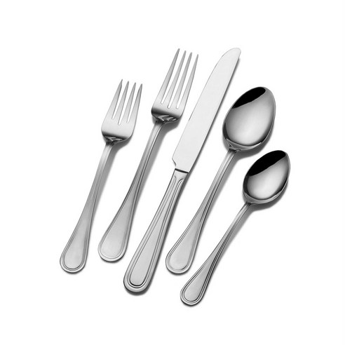 인터네셔널 양식커트러리 5종 세트 4개입, Rockport, Dinner Fork + Salad Fork + Dinner Knife + Dinner Spoon + Teaspoon