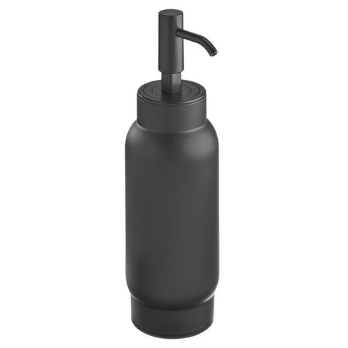 iDESIGN 오스틴 솝 펌프 욕실 디스펜서, 1개, Matte Black