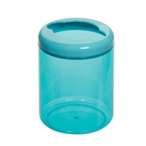 iDESIGN 핀 원형 칫솔 홀더 양치용품 정리, 1개, Teal