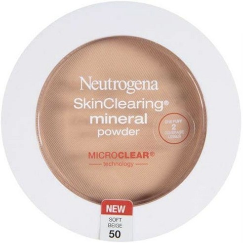뉴트로지나 스킨 클리어링 미네랄 파우더 11g, 1개, Soft Beige 50
