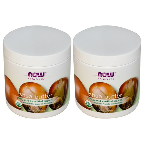 Now Foods 100% 시어 버터, 207ml, 2개