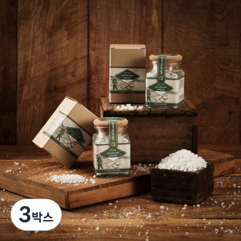 [산이랑] 토판 천일염 말돈 소금 선물 셋트, 150g, 3박스