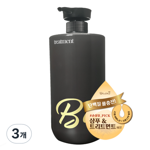 라온바오밥 1+1 약산성 미용실 단백질샴푸, 3개, 930ml