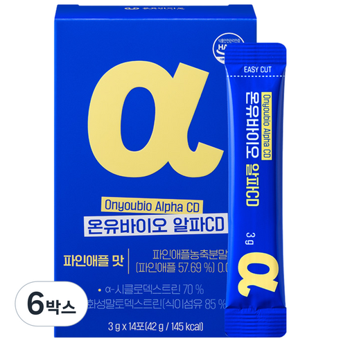 [온유바이오] 더 가벼운 하루 온유바이오 알파CD, 6박스, 14회분