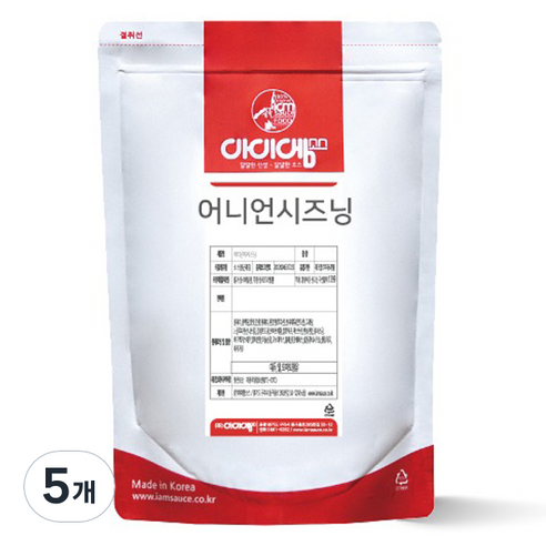 아이엠소스 어니언시즈닝 치킨 감자튀김 마법가루, 500g, 5개