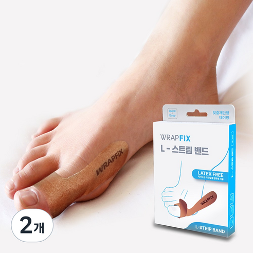 랩픽스 L스트립 밴드 무지외반 자세고정 변형방지 테이프, 2개, 40매입
